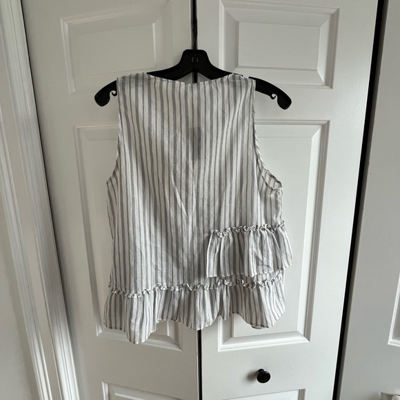 Zara striped flowy top brand new with tags L - Picture 5 of 5